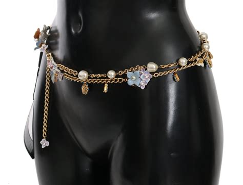 dolce gabbana chain belt|dolce and gabbana belt women.